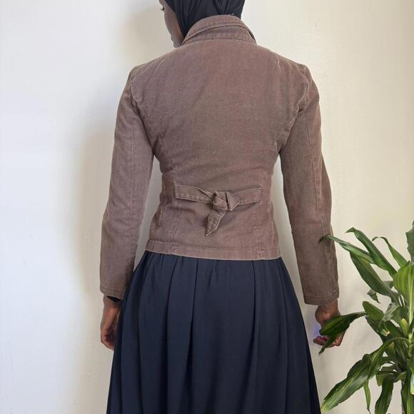 Vintage 90s/Y2K Mandee Cropped Corduroy Blazer jacket size M - Picture 4 of 6